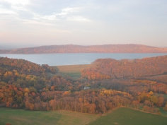 Round Valley Lake in the fall
