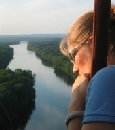 looking down on the Delaware River